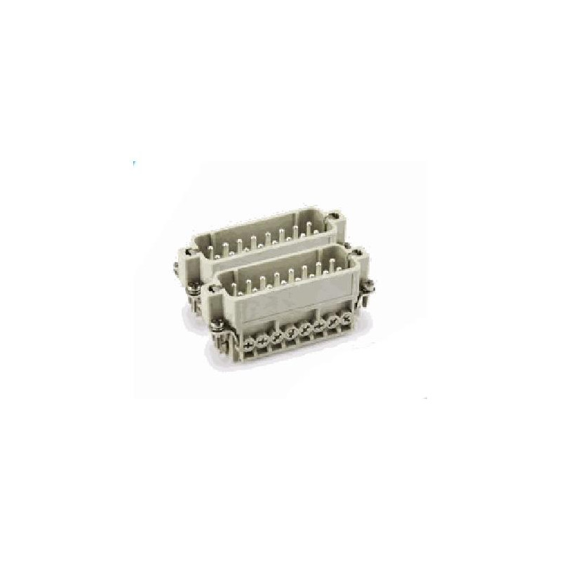 Insert HA, Raccordement à vis, femelle, 16 pin, 16A, Polycarbonate, 16A|32A 